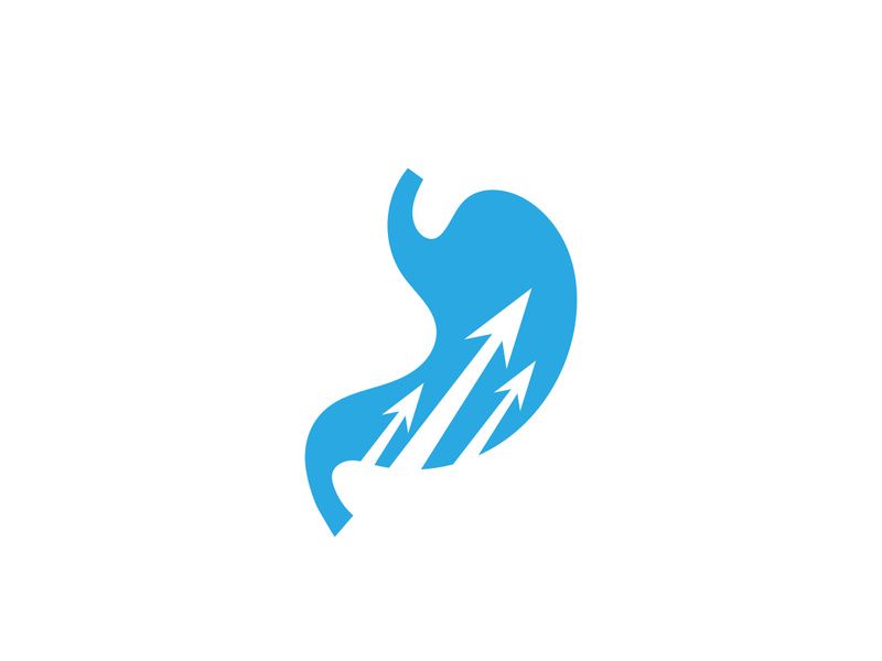 Stomach care icon designs concept illustration