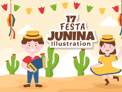 17 Festa Junina or Sao Joao Celebration Illustration