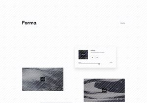 Formaer v1.0 - Kit de interfaz de usuario web minimalista elegante construido en Photoshop