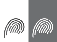 Fingerprint logo vector illustration icon template design