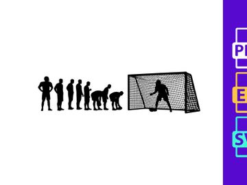 People and dogs watching a soccer goalkeeper in action during a game preview picture