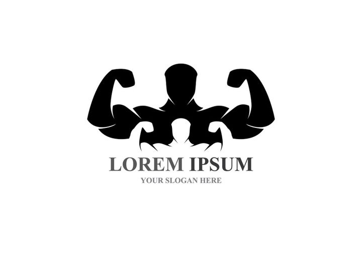 Vector object and Icons for Sport Label  Gym Badge  Fitness Logo Design