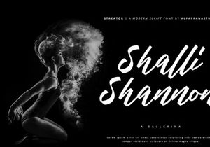 Streator - Modern Script Font