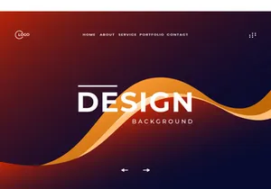 Abstract Geometric Waves UI UX Background