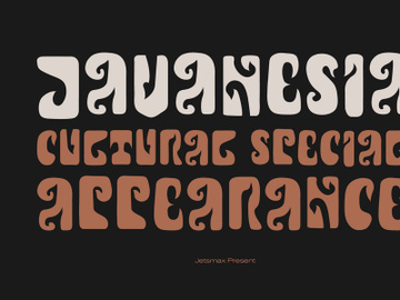 Javanesia - Special Display Typeface preview picture