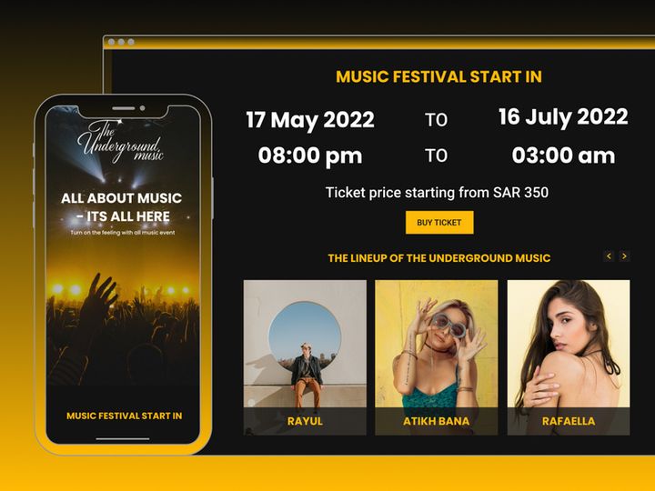 DJ Music Festival Flyer Template