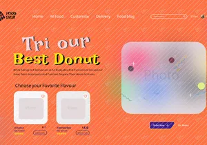 Best donut landing page