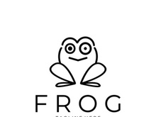 frog logo simple vector design template