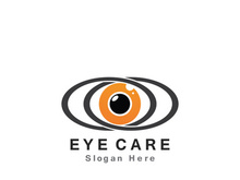 Eye Care vector logo design icon