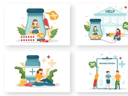 10 Rehabilitation or Physiotherapy Illustration