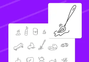 99 Line Drawing Icon Set