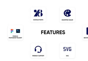 Landing Page PSD Figma Template "Busin Two"