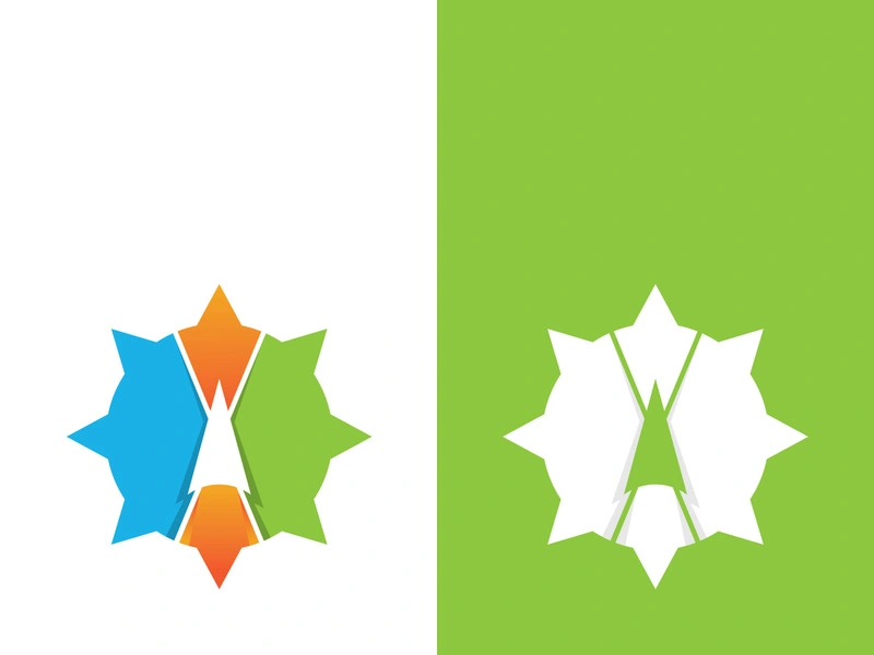 Compass logo template vector icon illustration design