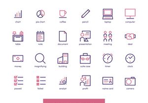 Free Business & Accounting Icon Set Version 01