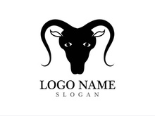 Goat logo template vector icon illustration design