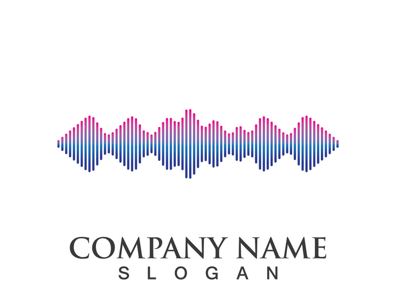 Sound waves set vector illustration icon design