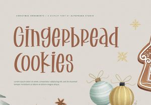 Christmas Ornaments - Display Font