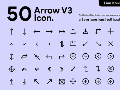 50 Arrow Line v3 Icon