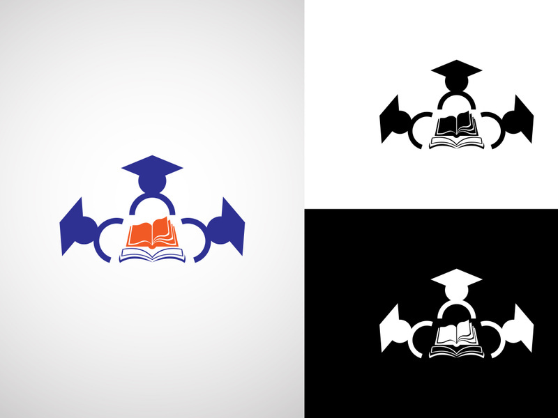 Education logo design vector template, Education and graduation logo vector illustration