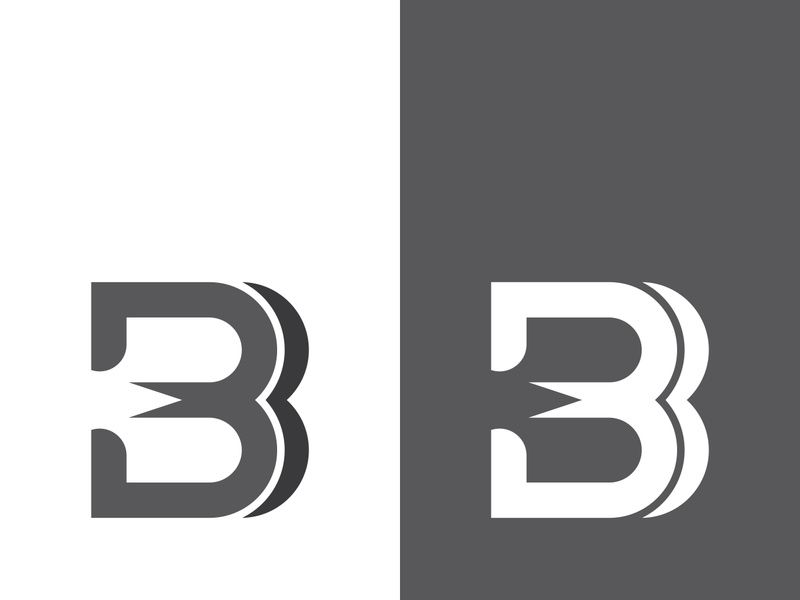B letter logo template vector illustration