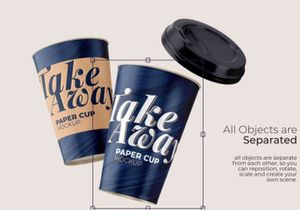 Take Away Paper Cup Mockup