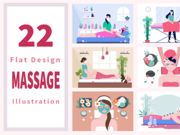 22 Massage and Body Spa Illustration preview picture