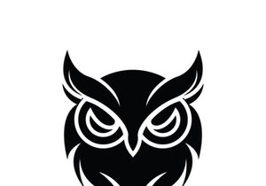 Owl logo icon design animal and simple business abstract vector