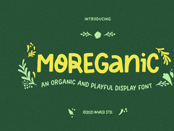 Moreganic - Organic Font preview picture