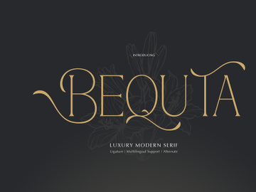 Bequta | Luxury Modern Serif preview picture