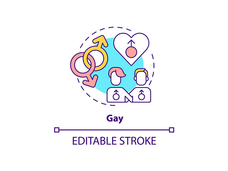 Gay concept icon