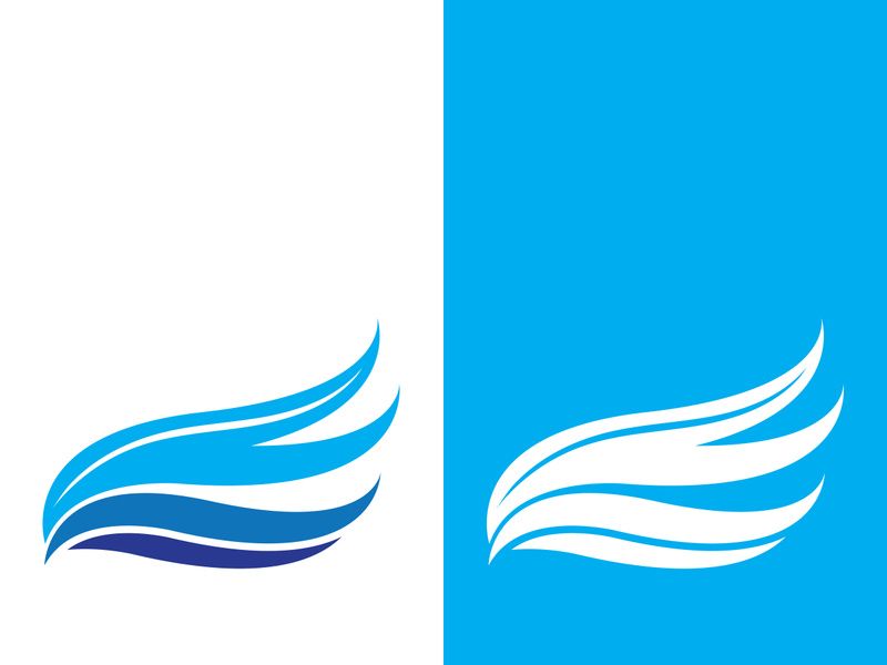 Wave beach vector illustration design logo
