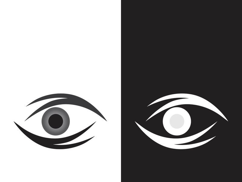 Branding identity corporate eye care vector logo design