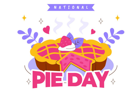 11 National Pie Day Illustration