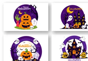 11 Happy Halloween Night Festival Illustration