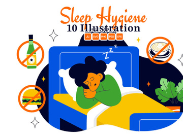 10 Sleep Hygiene Illustration preview picture