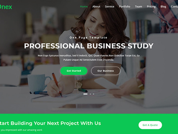 Onex - Consulting & Business Landing Page Template preview picture