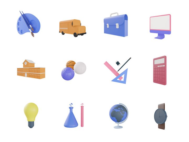 Back to School 3d Icon