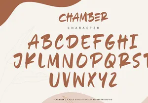 Chamber - Handwritten Font