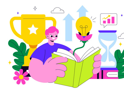 10 Personal Growth Illustration