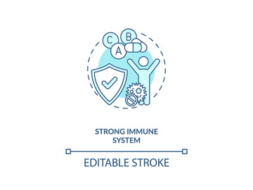 Strong immune system concept icon preview picture