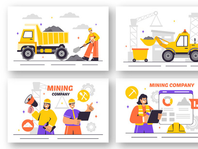 11 Mining Company Illustration