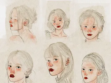 Elegant Line Art Portrait Collection – 10 Artwork Bundle (EPS + JPEG) preview picture