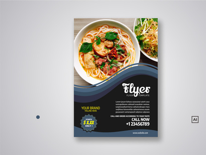 Restaurant Flyer Template Bundle V03