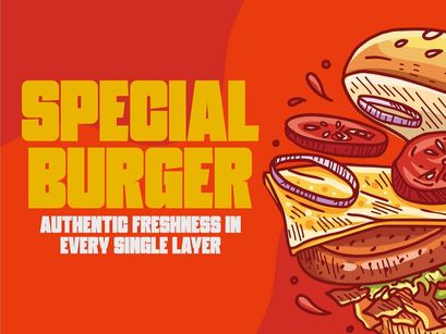Fresh Burger - Modern Display Font