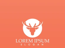 Deer Logo Template vector icon illustration design