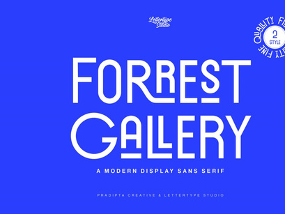 Forrest Gallery Modern Display Font