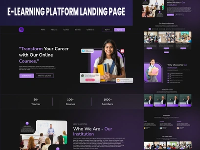 E-learning Platform Landing Page