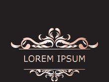 Luxury Logo template flourishes elegant ornament Fashion vector illustration