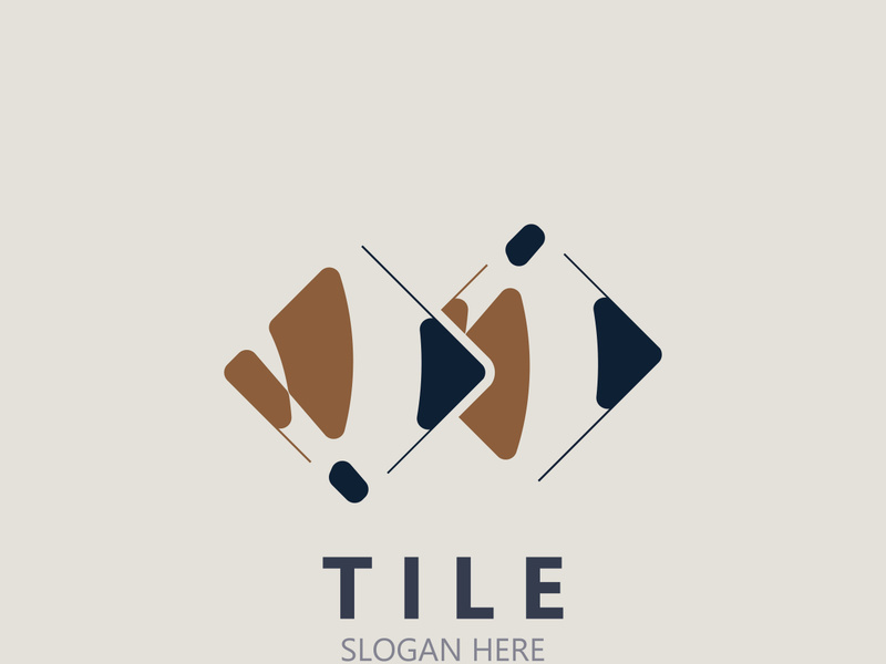 Elegant Tile Flooring Logo Design business store building Template