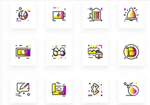 Free Interactive SVG Gradient Iconpack